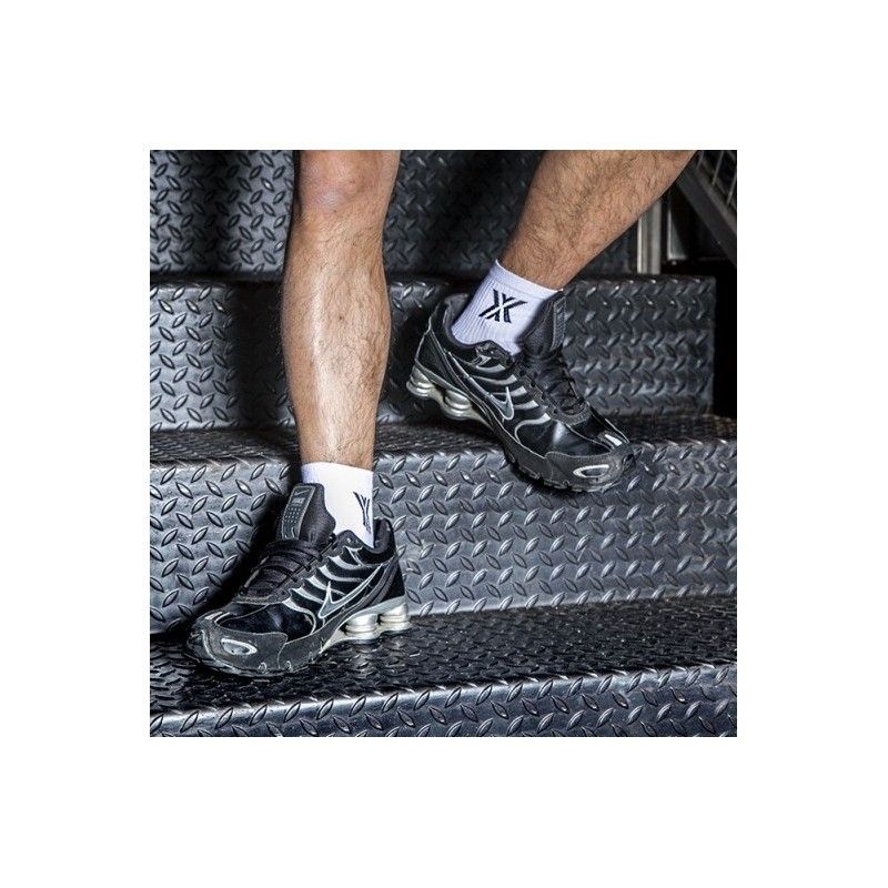 Boxer Sneaker Sox White/Black