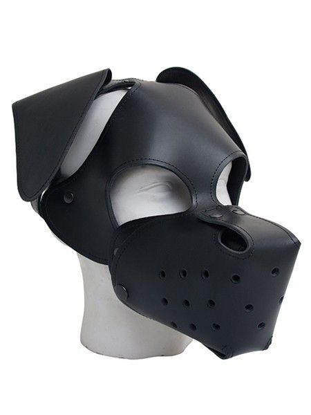 Mister B Floppy Dog Hood Black-Black