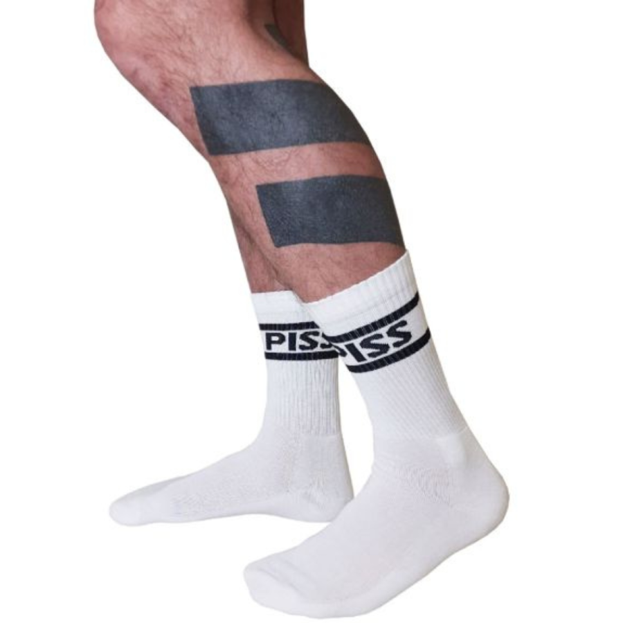 Mister B Crew Socks Piss White 38-41