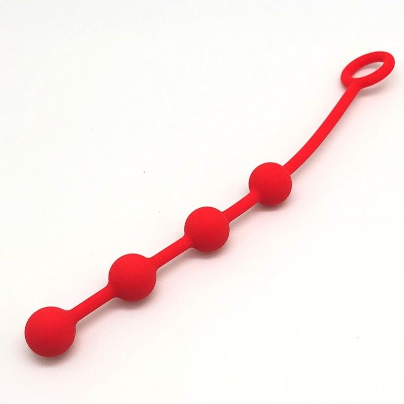 The Red Anal Balls 4 x 20mm Red