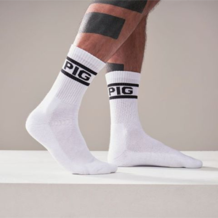 Mister B Crew Socks Vers 2-Pack White 38-41